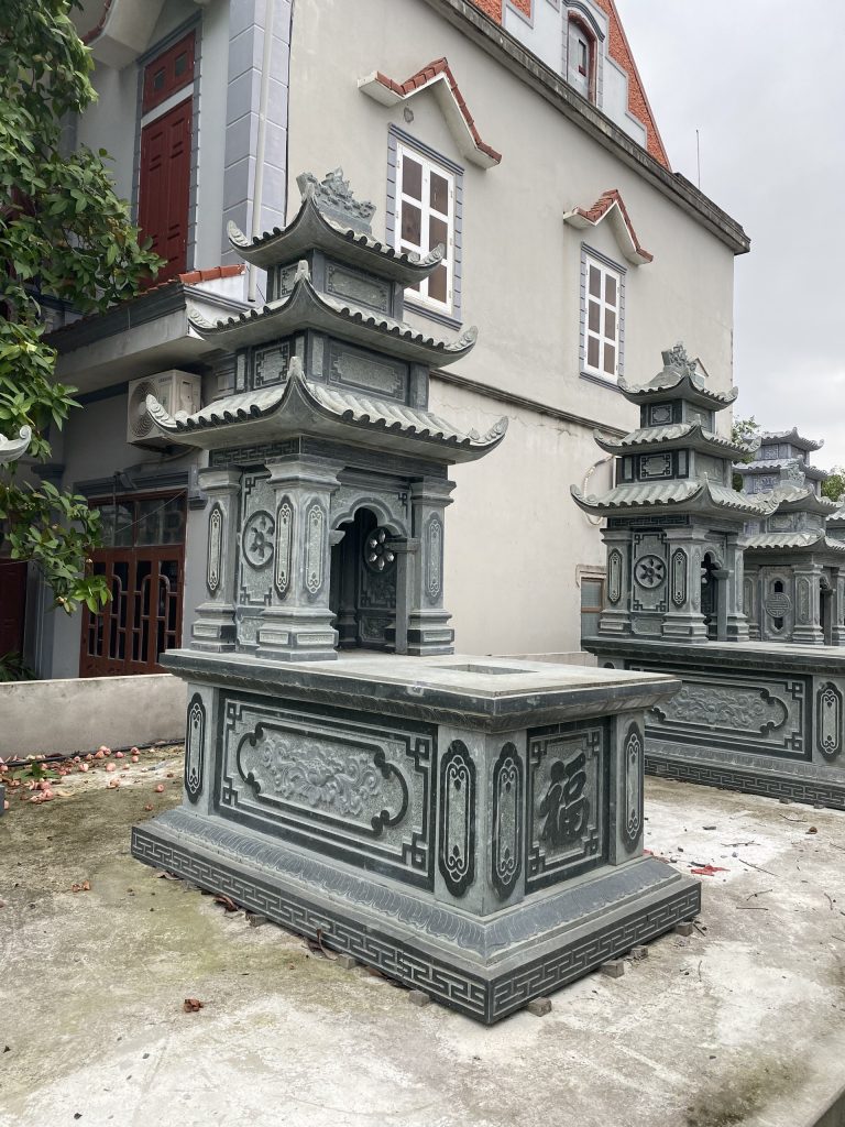 Mộ đá 3 mái đẹp