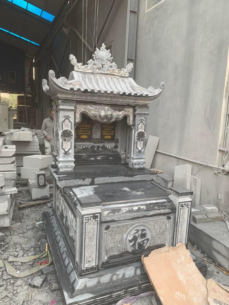 Xưởng chế tác mộ đá 1 mái Thủy Hà