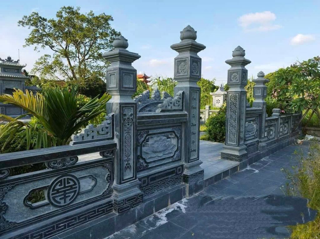 Cổng lăng mộ đá một mái hiện đại